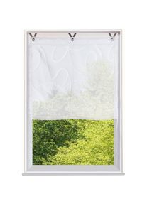 Bruno Banani , Raffrollo »TILO«, mit Klettband, transparent, Ausbrenner, gewebt, verschiedene Größen , weiß , 130 cm