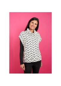 Seidel Moden, Damen, Pl&uuml;schweste mit grafischem Muster, MADE IN GERMANY, offwhite, 46, offwhite, Weste f&uuml;r Damen von Seidel Moden