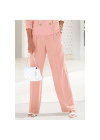 Lascana , Palazzohose, im Business-Look, elegante Anzughose mit Taschen , rosé , N-Gr , 40 -N-Gr , 40 , Modische Bundfalten