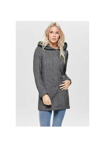 Only , Kurzmantel »ONLSEDONA LIGHT COAT OTW NOOS«, verdeckte Knopfleiste , dark grey melange , S (36) , S (36) , Kurzmantel von Only