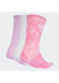 adidas originals, Damen, Sportsocken &raquo;TIE DYE CR S 3P&laquo;, Bliss Pink / Bliss Lilac / White, XL (46/48), Bliss Pink / Bliss Lilac / White, Ein 3er-Pack 