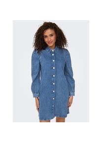 Only , Jeanskleid »ONLALMA L/S DRESS DNM CRO« , Medium Blue Denim , N-Gr , XL -N-Gr , XL , Kurzes Denim Kleid von Only