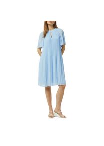 comma, Comma , Midikleid, aus Chiffon, mit Plissee-Falten , MID BLUE , N-Gr , 44 -N-Gr , 44 , Midi-Kleid von COMMA
