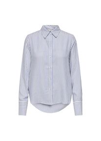 Only , Hemdbluse »ONLBERIT LIFE L/S SHIRT WVN« , Cloud Dancer Stripes:ANNI BLUE STRIPE , M , M , Klassische Hemdbluse von Only