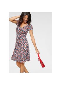 Laura Scott , Sommerkleid, sportlich-feminines Skaterkleid, Mini-Länge , marine-geblümt (Skaterkleid aus nachhaltigem Material) , N-Gr , 34 -N-Gr ,...