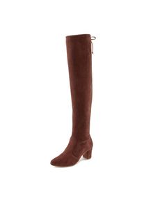 Lascana , Overkneestiefel, Slouchy Boots, Langschaft Stiefel, Schlupf-Boot, weiches Stretchmaterial , dunkelbraun , 40 , 40 , Elegantes feminines...