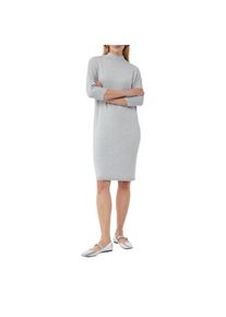 comma, Damen, Strickkleid mit &uuml;berschnittenen Schultern, GREY, N-Gr, 44 -N-Gr, GREY, Kleid von COMMA