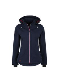 DEPROC Active , Softshelljacke »WILKIE PEAK WOMEN«, mit abnehmbarer Kapuze , navy , 40 (M) , 40 (M) , Klassische Softshelljacke mit abnehmbarer Kapuze