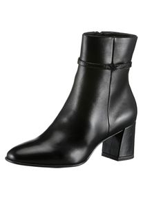 Tamaris, Damen, Stiefelette , Blockabsatz, Businessschuh, Abendschuh mit elegantem Zierriemchen, schwarz, 37, schwarz, Elegante Stiefelette mit 