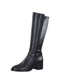 Tamaris , Stiefel, XS-Schaft mit Stretch, schmale Form , schwarz , 38 , 38 , Klassischer Stiefel mit Reißverschluss