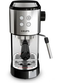 Krups XP441810 Virtuoso Essential Siebtr&auml;germaschine Espressomaschine Milchaufsch&auml;umd&uuml;se 1 Liter schwarz