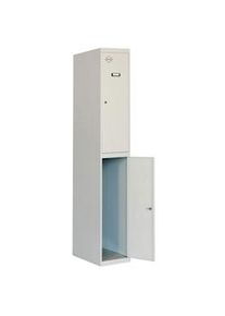 Simonrack Cacifo metálico 2 Portas INICIAL desmontado cinza/cinza 1800x300x500 mm (Altura x Largura x Profundidade)