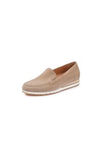 Gabor - Slipper, beige, Gr. 42, Orthop&auml;dische Einlagen, Leder