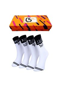 Crea Socks Socken 'Kreuz' Herren weiß Größe 36/40