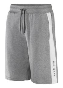 H.I.S. Heren Sweatshort in grijs gemêleerd ,maat S (44/46), Witt, 60% Katoen, 40% Polyester