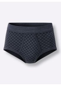 Heren Slip in marine geprint ,maat 5, Witt, 75% Katoen, 25% Polyester