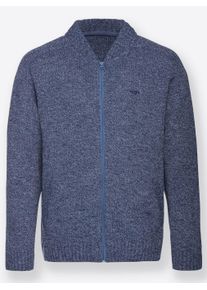 Marco Donati Heren Vest in blauw gemêleerd ,maat 48, Witt, 85% Polyacryl, 15% Scheerwol