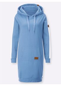 Dames Shirtjurk met opgeruwde binnenzijde in hemelsblauw ,maat 36, WITT, 50% Katoen, 50% Polyester