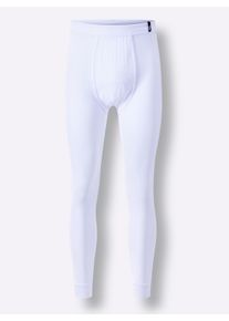 Heren Herenlegging, lang in wit ,maat 5, Witt, 95% Katoen, 5% Elastan