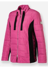 Dames Gewatteerde jas met softshell-inzetten in fuchsia ,maat 36, WITT, 100% Polyester. Mouwen en inzetten opzij: 94% Polyester, 6% Elastan