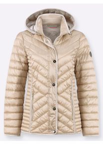 Dames Gewatteerde jas van Green Goose in sesam ,maat 18, Witt, 60% Polyester, 40% Polyamide