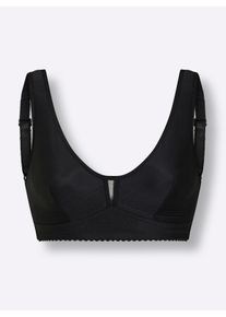 wäschepur Dames Steunbeha zonder beugel in zwart ,maat 100C, Witt, 85% Polyamide, 15% Elastan