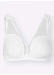 wäschepur Dames Comfort-bh zonder beugel in wit ,maat 100E, Witt, 82% Polyamide, 18% Elastan