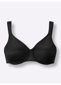 Triumph Dames Minimizer-beha met beugel in zwart ,maat 75F, Witt, 71% Polyester, 18% Polyamide, 11% Elastan