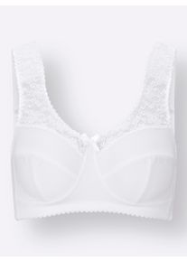 wäschepur Dames Beha zonder beugel in wit ,maat 100C, Witt, 85% Polyamide, 15% Elastan