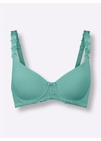 wäschepur Dames Beha met cups en beugel in salie ,maat 75D, Witt, 86% Polyamide, 14% Elastan