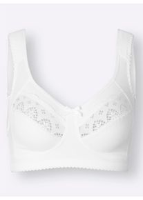 wäschepur Dames Comfort-bh zonder beugel in wit ,maat 100C, Witt, 85% Polyamide, 15% Elastan