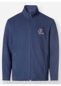 Marco Donati Heren Fleecevest in jeansblauw ,maat 44/46, Witt, 100% Polyester