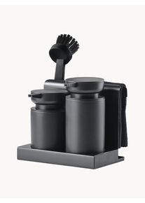 Zone Denmark Dishwasher Set Diish, Set of 5 Black Plastic, Earthenware B 18 x H 17 cm