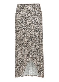 Buffalo Damen Jerseyrock in schwarz-taupe bedruckt ,Größe 36, Witt, 100% Viskose