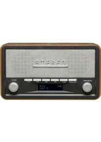 Denver DAB-18 Tischradio Radio DAB+ UKW AUX LCD-Display holz
