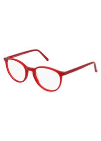 Fielmann JIL 005 RN RILEY Unisex Bril, rood transparant