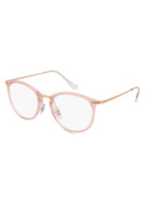 Ray-Ban RX7140 Unisex Bril, roze transparant