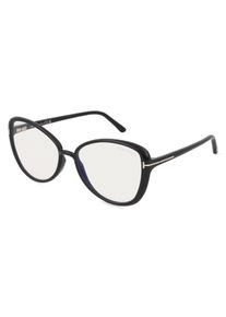 Tom Ford FT5907-B Unisex Bril, Zwart glanzend