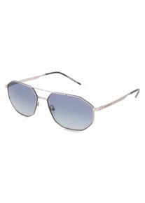 Emporio Armani EA2147 Mannen Zonnebril, Zilver mat