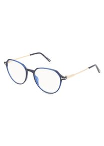 Tom Ford FT5875-B Unisex Bril, Blauw glanzend
