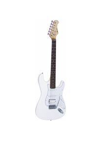 Dimavery ST-312 (E-Gitarre, Ahorn, Linde), Gitarre, Weiss