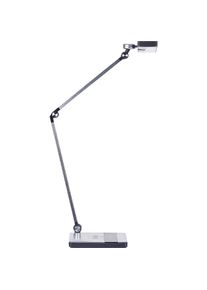Beliani, Tischlampe, Schreibtischlampe LED Metall silber 73 cm verstellbar LACERTA (920 lm)