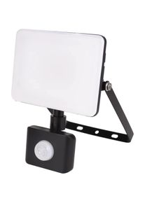 Luxula, Gartenbeleuchtung, LED-Fluter mit Bewegungsmelder, EEK: F, 50W, 1000lm, 5000K, schwarz (5000 lm, IP44)