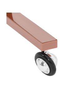 Physa, Salonbedarf, Kosmetikwagen roségolden 2 klappbare Ablagen 10 kg Arbeitswagen Salon-Trolley