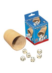 Amigo Würfelbecher mit 6 Würfeln