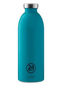 24Bottles Heren Thermoskan 'Clima' turquoise / zwart / zilver One Size