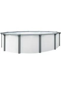 Xxxl Pool-Set , Grau, Weiß , 5-teilig , 132 cm , Freizeit & Co, Pools & Wasserspaß, Pools, Stahlwandpools