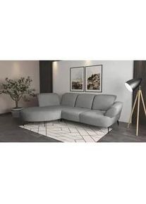 Sit & More Sit & More Ecksofa , Grau , Textil , Ottomane links, L-Form , 313x208 cm , Goldenes M, Oeko-Tex® Standard 100, Made in Europe, DGM-Klimapakt , Rücken echt, Armteil rechts , Wohnzimmer, Sofas & Couches, Wohnlandschaften, Ecksofas