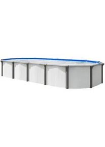 Xxxl Pool-Set , Grau, Weiß , 5-teilig , 360x132x730 cm , Freizeit & Co, Pools & Wasserspaß, Pools, Stahlwandpools