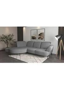 Sit & More Sit & More Ecksofa , Grau , Textil , Ottomane links, L-Form , 313x208 cm , Goldenes M, Oeko-Tex® Standard 100, Made in Europe, DGM-Klimapakt , Rücken echt, Armteil rechts , Wohnzimmer, Sofas & Couches, Wohnlandschaften, Ecksofas